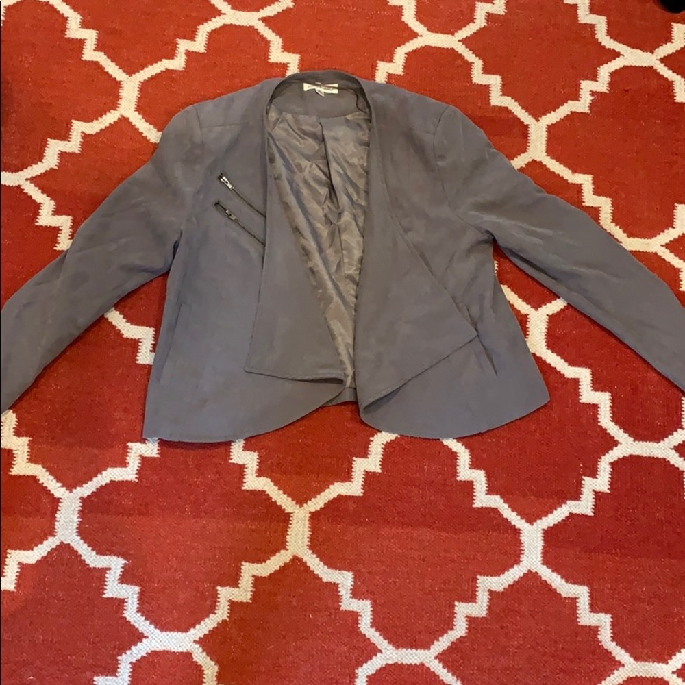 Grey Suade Blazer